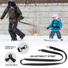 Odoland Kids Ski Snowboard Training Harness Toddler Skiing Harness with Removable Leash Speed Control Teaching for Beginners, Black view 3