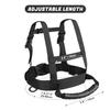 Odoland Kids Ski Snowboard Training Harness Toddler Skiing Harness with Removable Leash Speed Control Teaching for Beginners, Black view 4