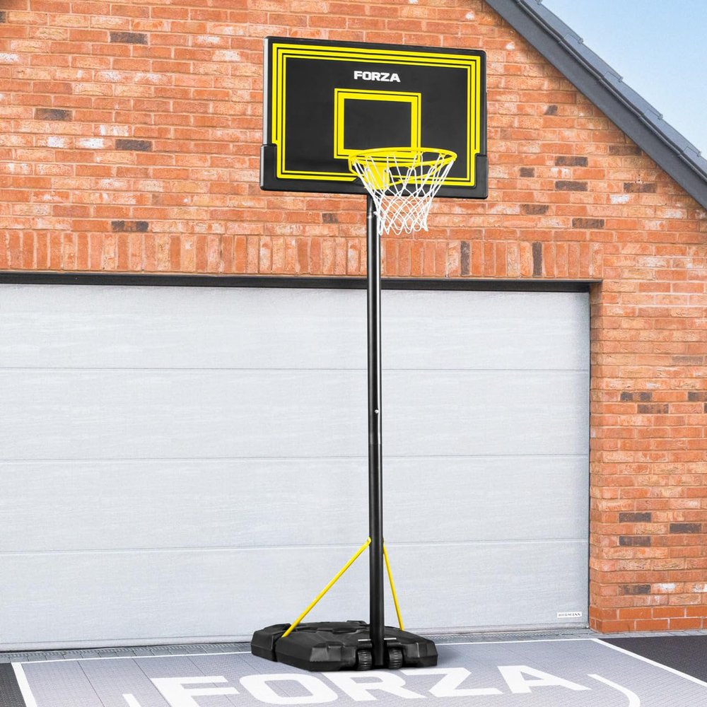 FORZA Adjustable Basketball Hoop and Stand System | Portable & Height-Adjustable for Indoor or Outdoor Use [4 Styles] (JS305 | Senior, Post Only)