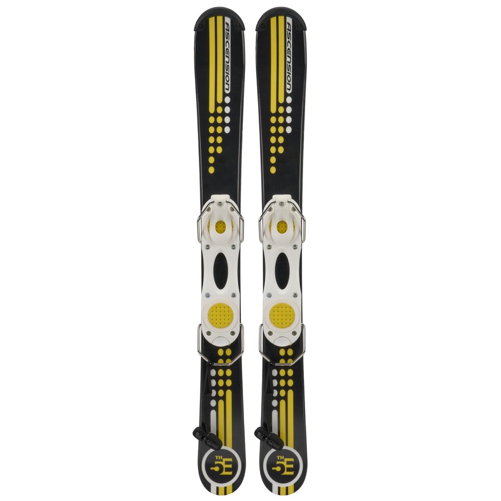 5th Element 99cm Ski Blades, Ski Boards, Snow Blades for Men and Adult with Adjustable bindings -Twin Tip Freestyle Mini Skis Short Skis -for Tricks, All Mountain Snow Skiing