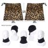 Leopard Print (2) Fleece Neck Warmer Heat Trapping Sun-Proof Neck Gaiter Tube Soft Elastic Balaclava Half Unisex Windproof Ski Neck Gaiter Cover for Winter Skiing Run Multicolored view 3