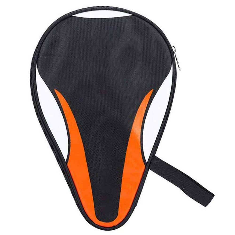 Fafeims Table Tennis Paddle Bag Oxford Bat Case Table Tennis Racket Cover (Orange)