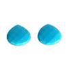 GEMHUB A Grade BlueTurquoise 24.50 Ct pear Shape Pair of 2 PCS Attractive Blue Turquoise Loose Gemstone for Jewelry ET-948 view 2