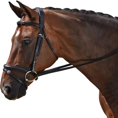 M. Toulouse Classic Black Dressage Bridle X-Full