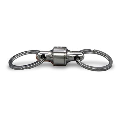 PROMETHEUS LIGHTS: Kappa Quick Release Keychain. Holds up to 10 lbs, Pull to Detatch, Push to Attach, Easy, Secure. Made in USA (Electroless Nickel)