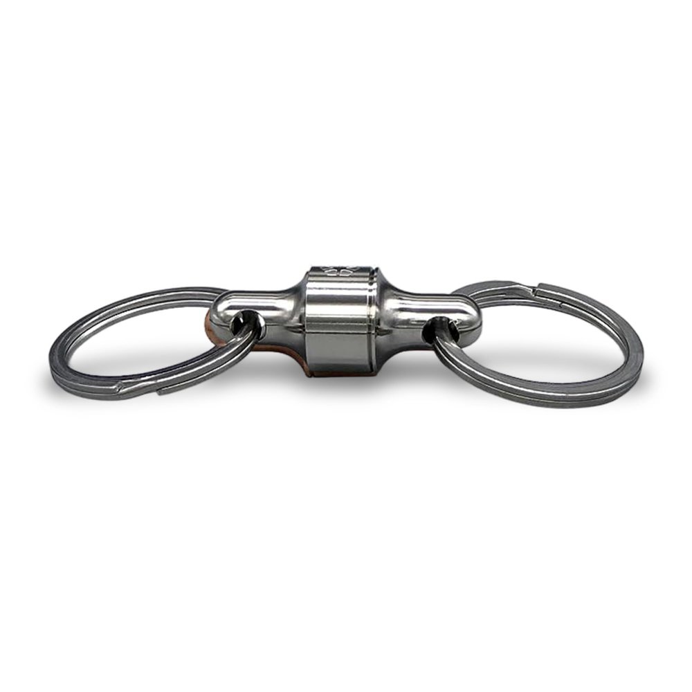 PROMETHEUS LIGHTS: Kappa Quick Release Keychain. Holds up to 10 lbs, Pull to Detatch, Push to Attach, Easy, Secure. Made in USA (Electroless Nickel)