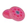 AlveyTech 98 mm Razor A Kick Scooter Wheels with Bearings and 7 Spoke Rims (Set of 2) (Pink Wheel Light Pink Hub)