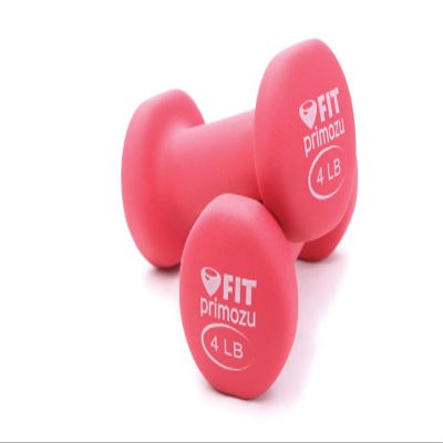 Primozu FIT Neoprene Dumbbells (4LB - Red - Pair)