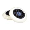 98 mm Razor A Kick Scooter Wheels with Bearings and 5 Spoke Rims (Set of 2) (White Wheel Black Hub) view 1