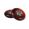 98 mm Razor A Kick Scooter Wheels with Bearings and 5 Spoke Rims (Set of 2) (Orange Wheel Gray Hub) view 1