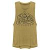 Junior's Friends Rather Be Watching Doodle Festival Muscle Tee - Gold Heat view 1
