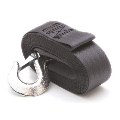 SENECA Marine Boat Trailer Winch Strap Replacement Upgrade 2" Width x 15' Strap Wide Polyester Webbing Heavy Duty Plated Safety Hook 4500lb Break Strength