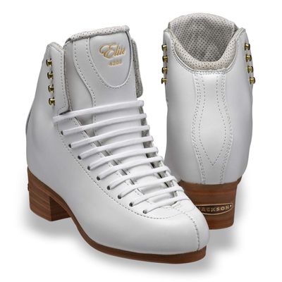 SKATE GURU Jackson Ultima - Figure Skates - Elite DJ4200 - White Size: Adult 3.5 / Width: Narrow (R, B)