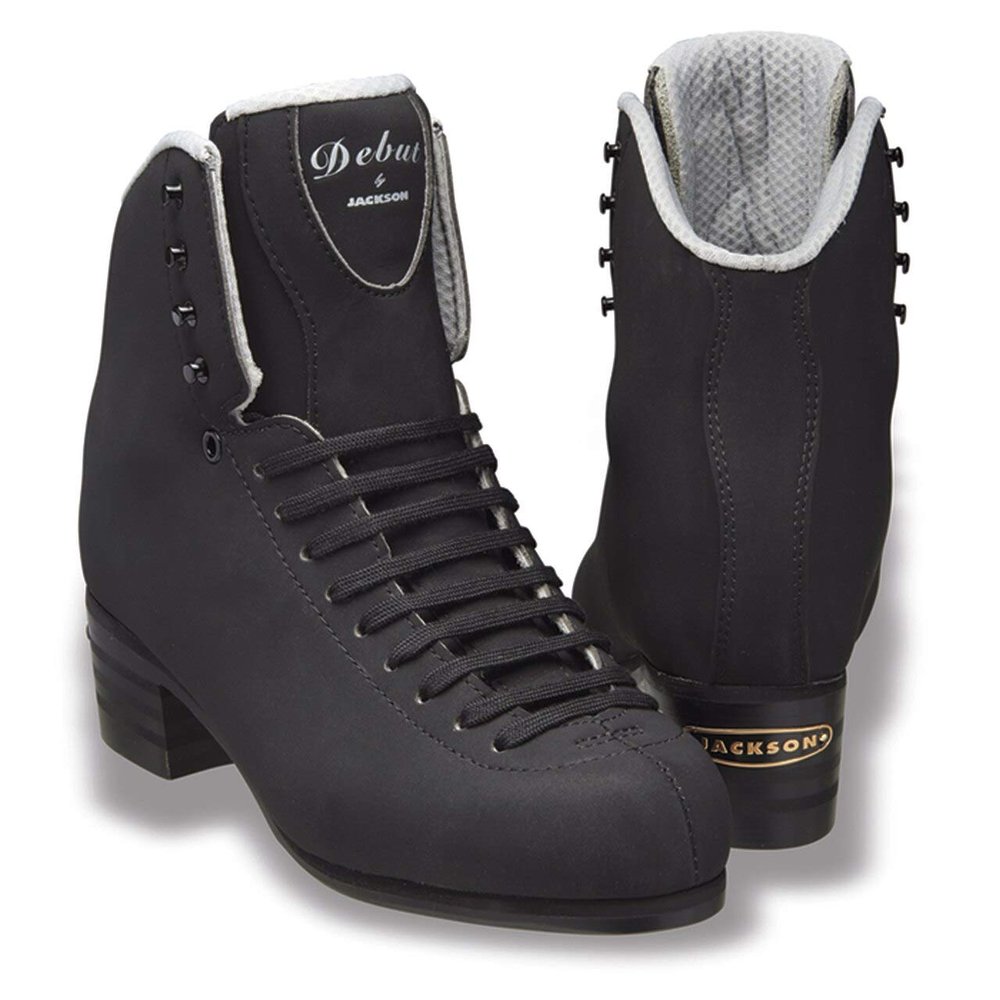 SKATE GURU Jackson Ultima - Figure Skates - Debut DJ2452 / DJ2453 - Black Size: Kids 1 / Width: Wide (W, D)