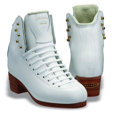 SKATE GURU Jackson Ultima - Figure Skates - Premier DJ2800 / DJ2801 - White Size: Adult 4.5 / Width: Wide (W, D)
