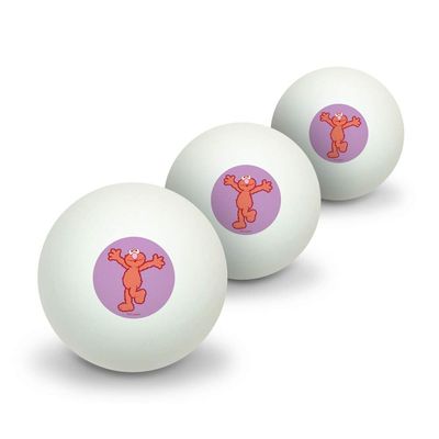GRAPHICS & MORE Sesame Street Elmo Distressed Novelty Table Tennis Ping Pong Ball 3 Pack