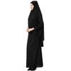 Adela Boutique Women's Two-Piece Muslim Prayer Dress Hijab Scarf Islamic Abaya Full Length Dress 2XL Black view 4