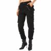 Women's Cotton Casual Military Army Cargo Combat Work Pants with 8 Pocket Black US 12 view 2