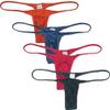 OROCOJUCO 4-Pack Unique Men Micro Cut Tangas Sexy Underwear Hipster Jockstrap Thongs Pants XL view 1