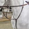 Whitaker Leather Reins with Dimpled Grip (Pony) (Havana) view 3