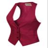 Design by Olivia Women's Dressy Casual Versatile Racerback Vest Three Button Tuxedo Suit Waistcoat Burgundy S view 2