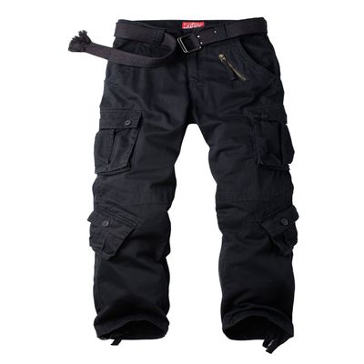 Women's Cotton Casual Military Army Cargo Combat Work Pants with 8 Pocket Black US 16