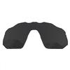 Puzzley Mirror Polarized Replacement Lenses for Oakley Radar EV Advancer OO9442 Sunglasses - Retro Black + Silver Mirror view 2