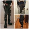 Women's Cotton Casual Military Army Cargo Combat Work Pants with 8 Pocket Grey US 2 view 4