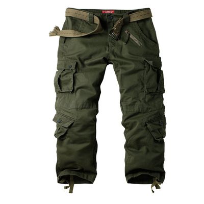 Women's Cotton Casual Military Army Cargo Combat Work Pants with 8 Pocket Army Green US 2