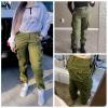 Women's Cotton Casual Military Army Cargo Combat Work Pants with 8 Pocket Army Green US 2 view 3