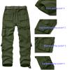Women's Cotton Casual Military Army Cargo Combat Work Pants with 8 Pocket Army Green US 2 view 4