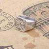 Womens Sigil of Archangel Samael Solomon Stainless Steel Amulet Magic Protection Ring Size 8 view 2