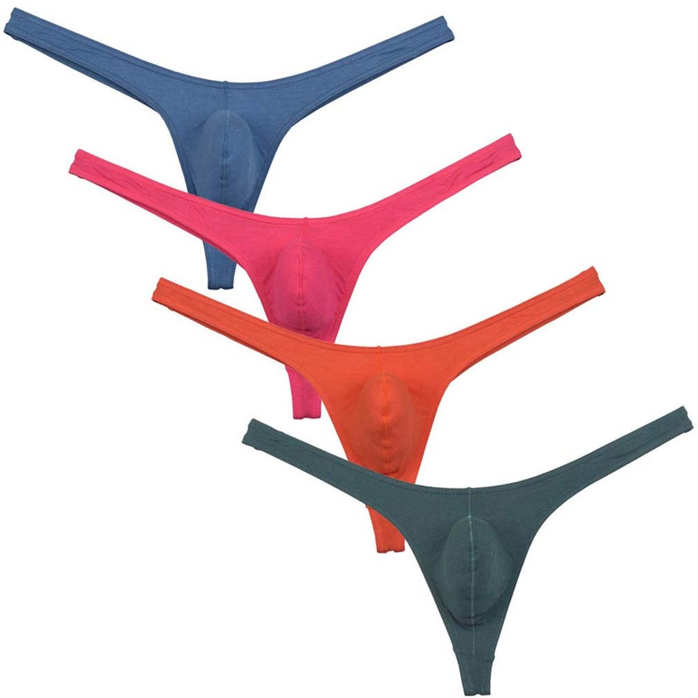 OROCOJUCO Men's Essential Microfiber Thong Underwear Male Sexy G-string Panties Tangas