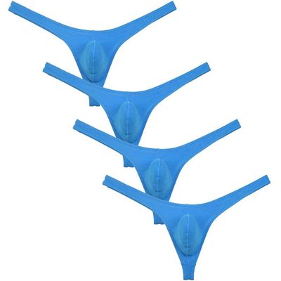 OROCOJUCO Men Contour Pouch Sports Thong Underpants Sexy Guy Low Rise Bikini T-back