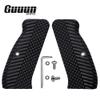 Guuun G10 CZ 75 Grips for Full Size CZ SP-01 OPS Texture - 8 Color Options - Black view 2