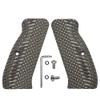 Guuun G10 CZ 75 Grips for Full Size CZ SP-01 OPS Texture - 8 Color Options - Green/Black view 1