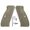 Guuun G10 CZ 75 Grips for Full Size CZ SP-01 OPS Texture - 8 Color Options - OD/Green view 1