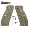 Guuun G10 CZ 75 Grips for Full Size CZ SP-01 OPS Texture - 8 Color Options - OD/Green view 2