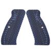 Guuun G10 CZ 75 Grips for Full Size CZ SP-01 OPS Texture - 8 Color Options - Blue/Black view 4