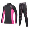 Echinodon Kids Compression Sets Boys Girls Sport Base Layer Quick Dry Tights Top Leggings Thermal Set Rose Red 30 view 1