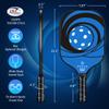 Pickleball Paddles Set of 2, USAPA Approved Fiberglass Pickleball Set with 4 Balls & Carry Bag, Lightweight Rackets for Beginners & Adults view 4