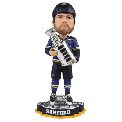 FOCO Zach Sanford St. Louis Blues 2019 Stanley Cup Champions Bobblehead NHL
