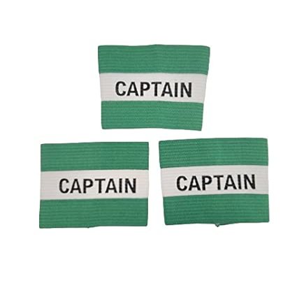 Soccer Team Captain's Arm Band 3 Pack Adult Green