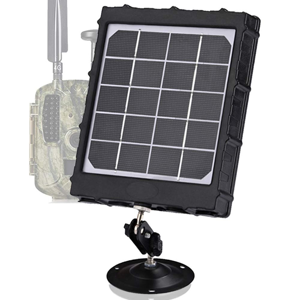 TKKOK Trail Camera Solar Power Panel 8000mAh 3W Supporting 12V 9V 6V for All 3G 4G Hunting Game Camera or Deer Feeder