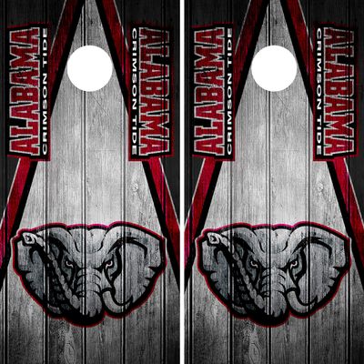 Alabama Crimson Tide Cornhole Wrap Skin Vinyl Game Art Sticker Decal Mascot DT12 (Non-Laminated)