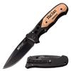 GIFTS INFINITY Customized Engraved Pocket Folding Knife - Groomsmen Wedding Party Monogrammed (MT-423BR) view 1