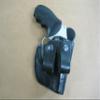 Azula Dual Belt Loop IWB Molded Leather Concealed Carry Holster for Smith and Wesson S&W 36, 60. 642, 442, 360, 437, 638 2 Inch Barrel Revolver - Black Right Hand view 3