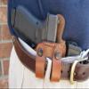 Azula Dual Belt Loop IWB Molded Leather Concealed Carry Holster for Smith and Wesson S&W 36, 60. 642, 442, 360, 437, 638 2 Inch Barrel Revolver - Black Right Hand view 4