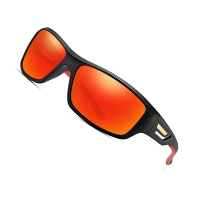 NatoGears Polarized Sports Sunglasses Shatter Resistant Cycling Glasses for Men-Women UV Protection Glasses Traveling Fishing Biking Mountain Climbing Hiking Outdoors Activities (Purple-Gold&Red)