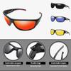 NatoGears Polarized Sports Sunglasses Shatter Resistant Cycling Glasses for Men-Women UV Protection Glasses Traveling Fishing Biking Mountain Climbing Hiking Outdoors Activities (Purple-Gold&Red) view 2